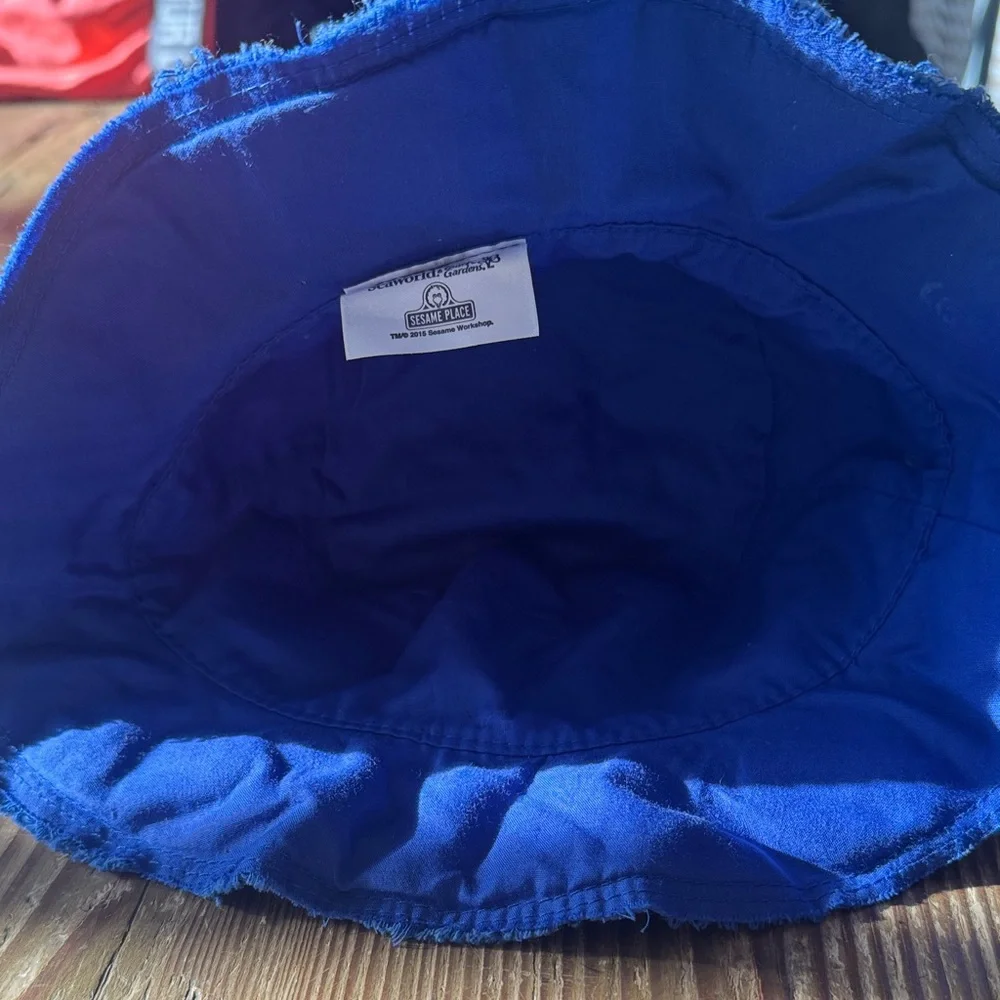 Sesame Street Toddler' Blue Hat with Sesame Street character Embroidery